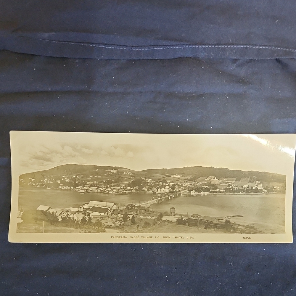 Panoramic Vintage Village Photo Print